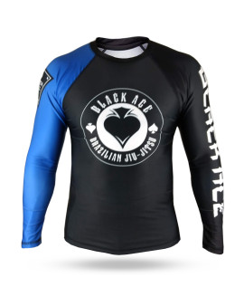 Rash Guard Black Ace Gambler - Preto e Azul