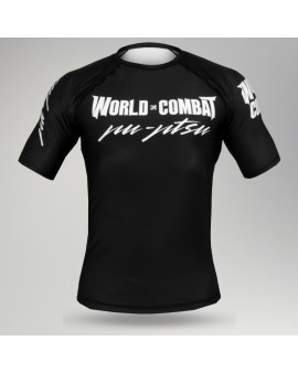 Rash Guard World Combat Competidor Manga Curta - Preto