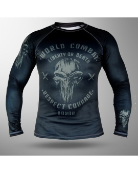 Rash Guard World Combat Liberty or Death - Preto