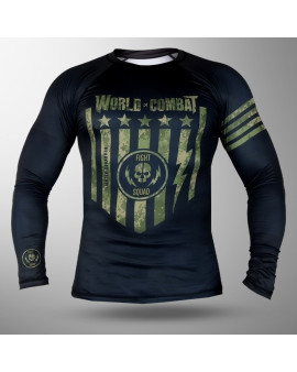 Rash Guard World Combat Squad - Preto