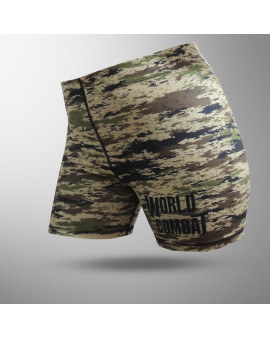 Short Compressão Feminino World Combat Brave - Camuflado