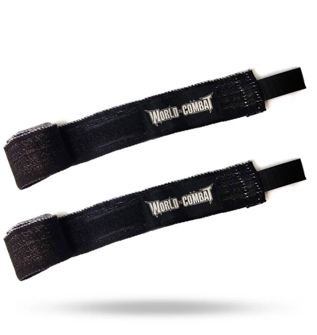 Bandagem Elástica World Combat - Preto e Branco (3 metros)