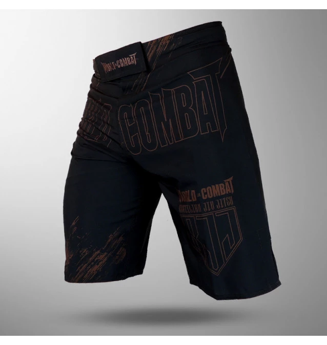 Bermuda World Combat BJJ Competidor - Preto e Marrom