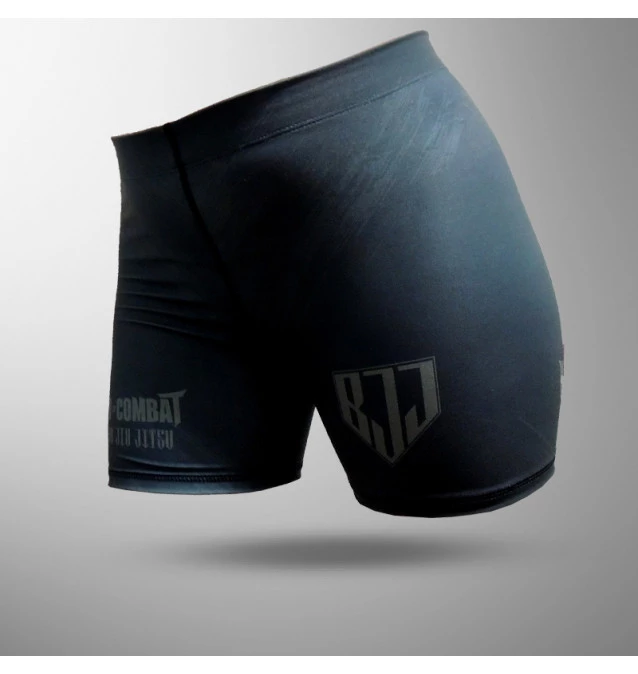 Short Compressão Feminino World Combat BJJ Competidor - Preto
