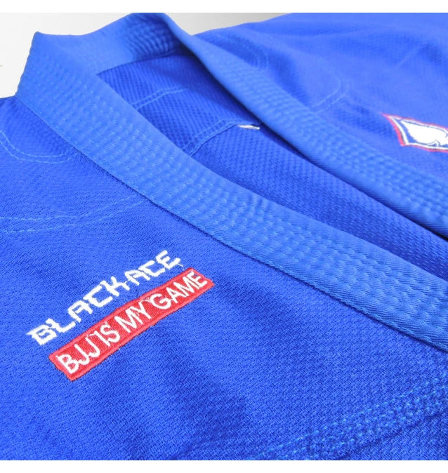Kimono INFANTIL Trançado Black Ace BJJ is My Game - Azul