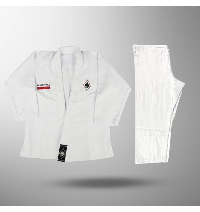 Kimono INFANTIL Trançado Black Ace BJJ is My Game - Branco