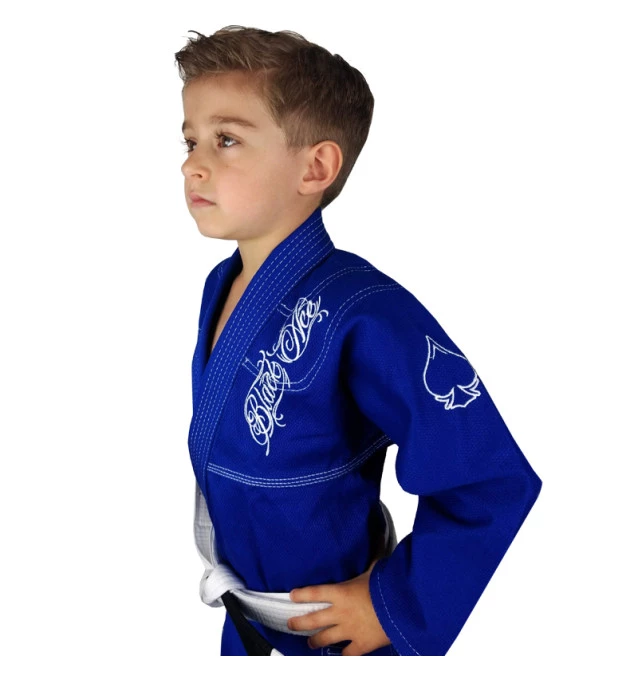 Kimono INFANTIL Trançado Black Ace Player - Azul