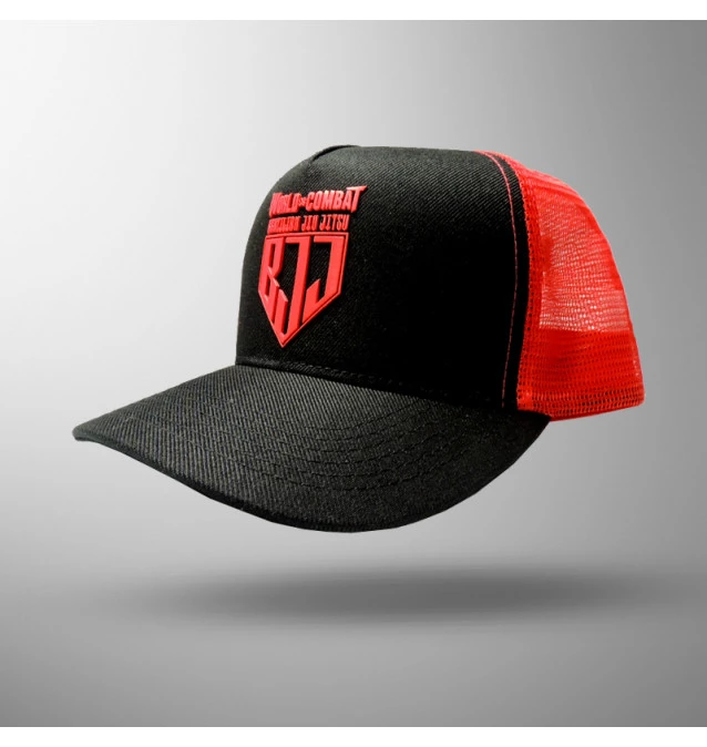 Boné World Combat BJJ Competidor - Preto/Vermelho