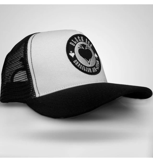 Boné Jiu-Jitsu Gambler Black Ace - Preto e Branco
