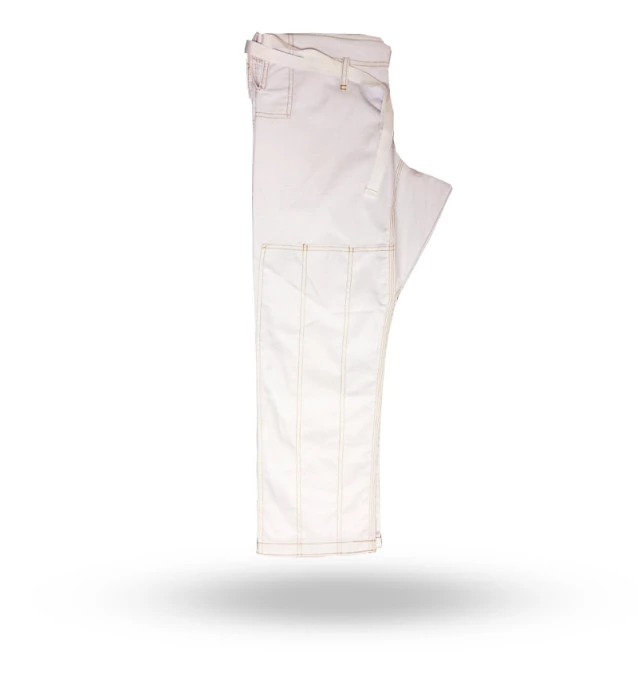 Calça Rip Stop Jiu-Jitsu Avulsa - Branco e Dourado