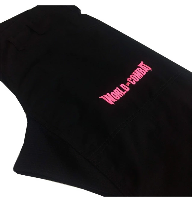 Calça Rip Stop World Combat BJJ Avulsa - Preto e Rosa