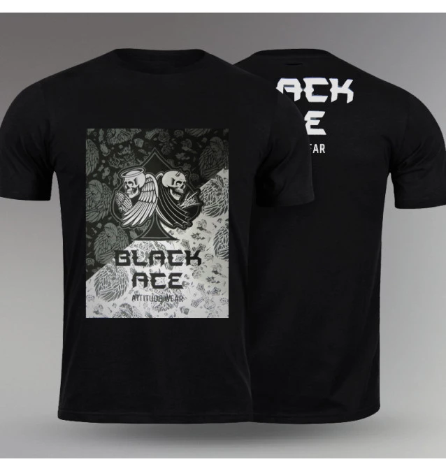 Camiseta Black Ace Heaven & Hell - Preto