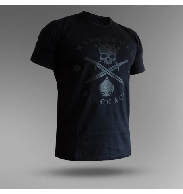 Camiseta Black Ace King Skull Limited Edition - Black/Black