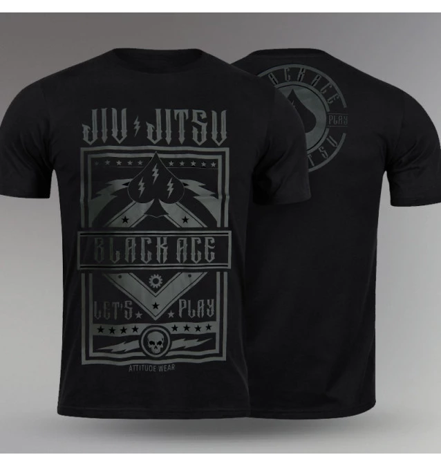 Camiseta Black Ace Lets Play - Preto