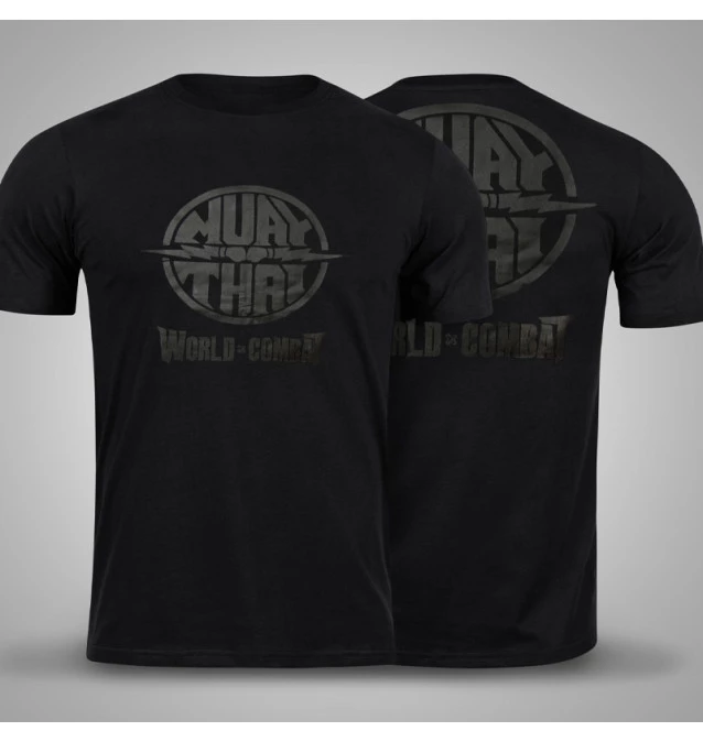 Camiseta World Combat Muay Thai Power - Black/Black