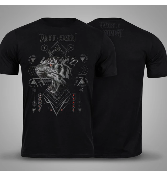 Camiseta World Combat Black Tiger - Preta
