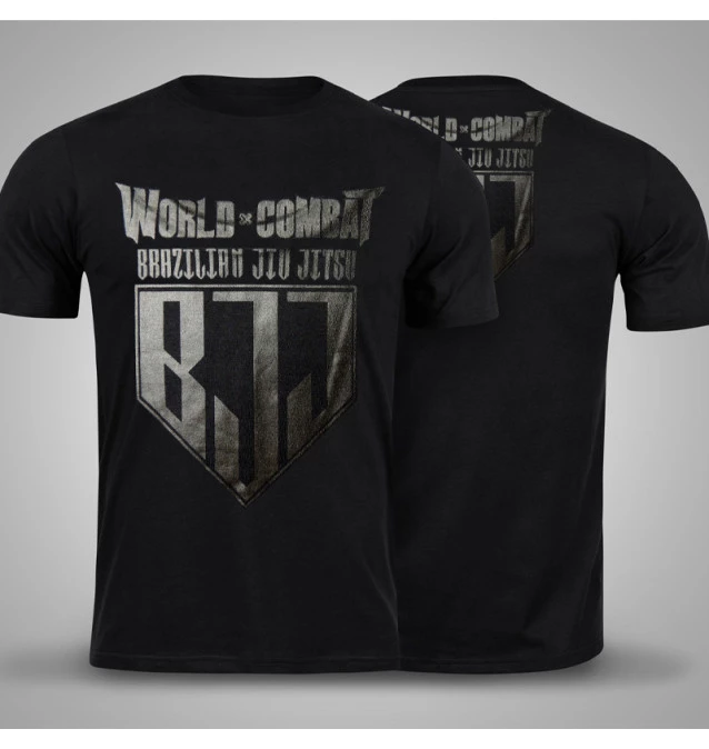 Camiseta World Combat BJJ Competidor - Black/Black