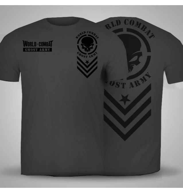 Camiseta World Combat Ghost Army - Chumbo