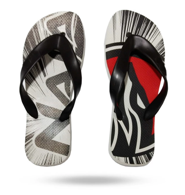 Chinelo Naja Extreme Logo - Branco e Preto