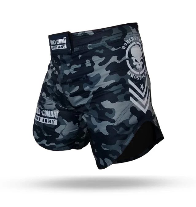 Fight Short World Combat Ghost Army - Camuflado Chumbo