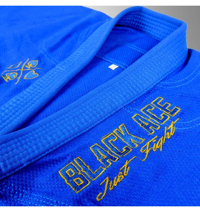Kimono INFANTIL Trançado Black Ace Just Fight - Azul