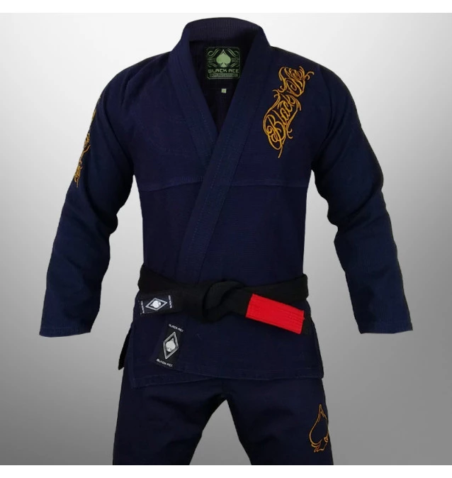 Kimono Black Ace Player Gold - Azul Marinho