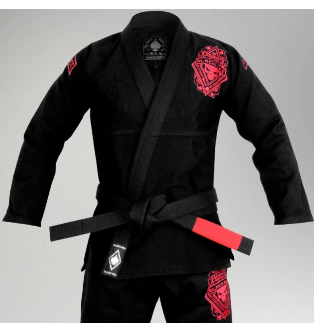 Kimono Black Ace Rage - Preto e Vermelho