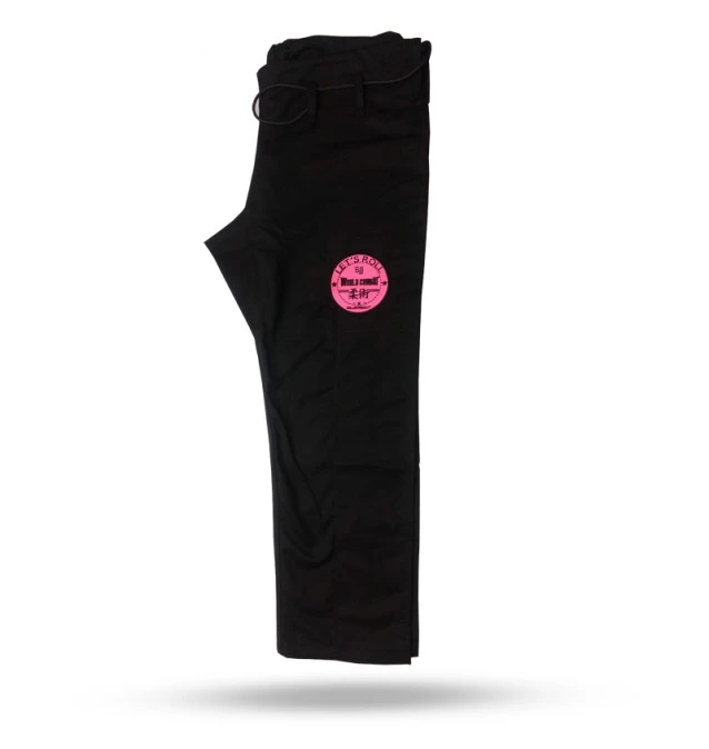 Calça Jiu-Jitsu Avulsa World Combat New Let's Roll - Black Pink