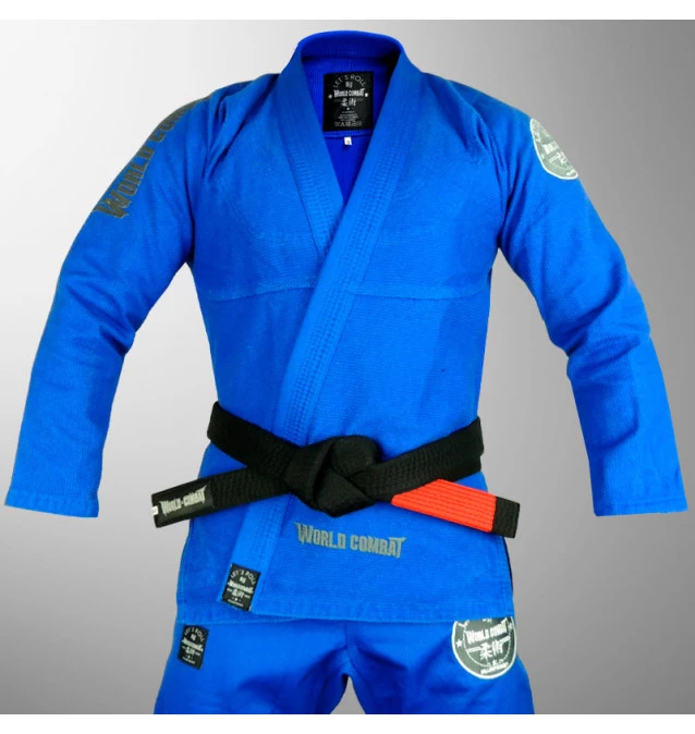 Kimono World Combat New Let's Roll - Blue Grey