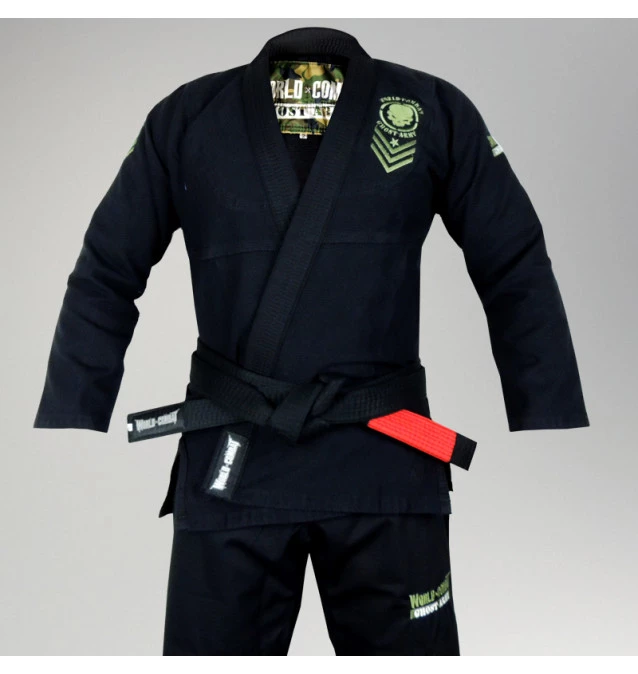 Kimono World Combat Ghost Army - Preto e Verde