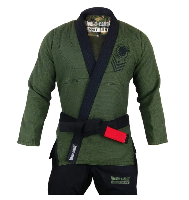 Kimono World Combat Ghost Army - Verde e Preto