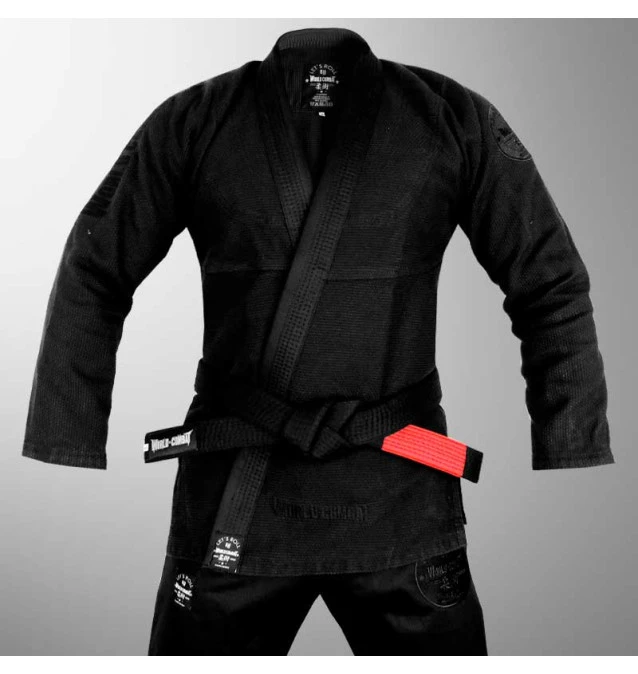 Kimono World Combat New Let's Roll - Black Black