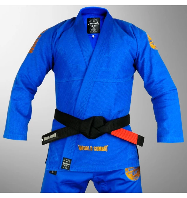 Kimono World Combat New Let's Roll - Blue Gold