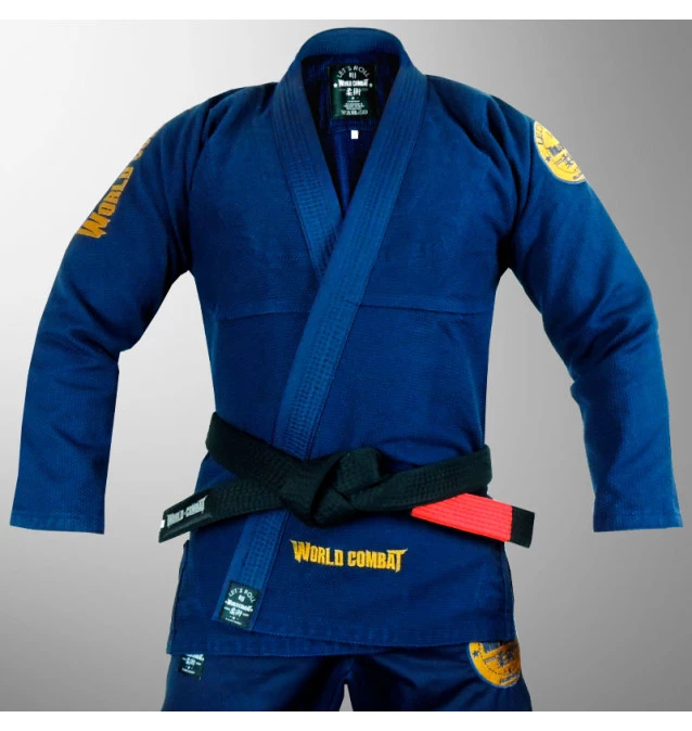 Kimono World Combat New Let's Roll - Marinho e Dourado