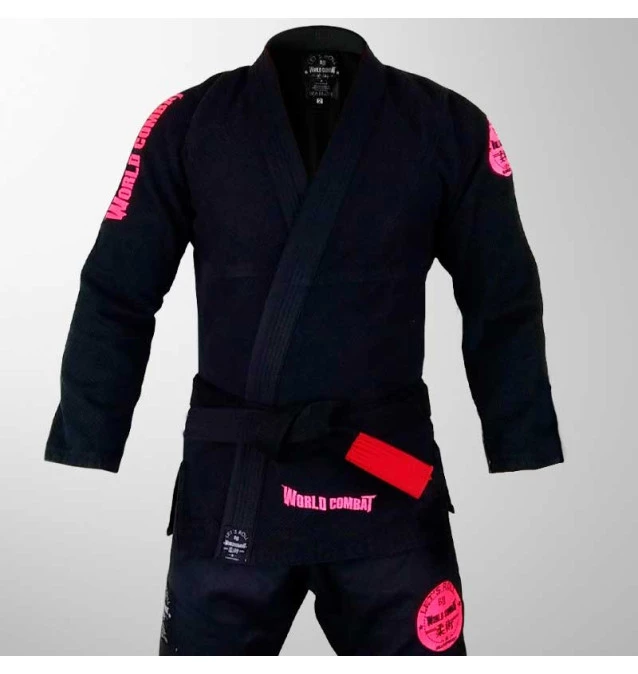 Kimono World Combat New Let's Roll - Black Pink