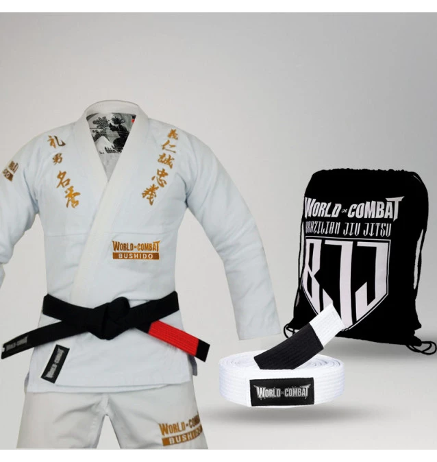 Kit: Kimono World Combat Bushido + Faixa + Mochila
