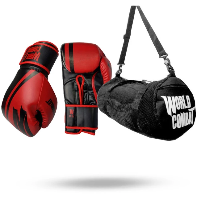 Kit: Luva World Combat Pro Serie + Bolsa World Combat