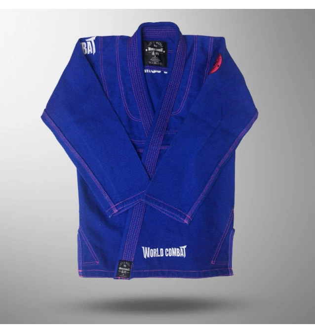 Wagui (Jaleco) World Combat New Let's Roll - Azul e Rosa