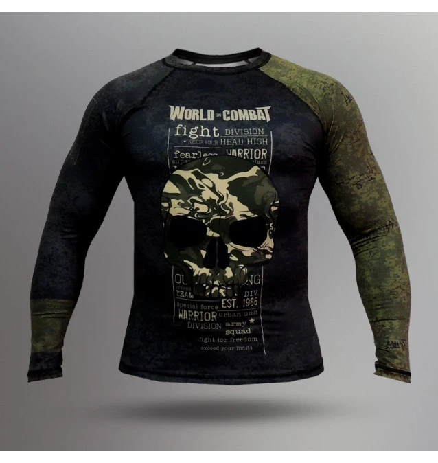 Rash Guard World Combat Fight Division - Preto