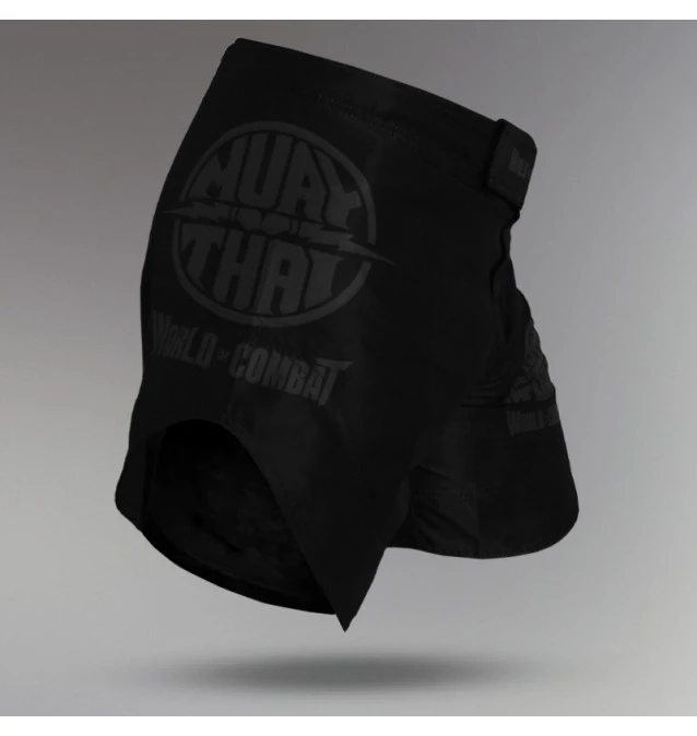 Fight Short World Combat Muay Thai Power - Preto