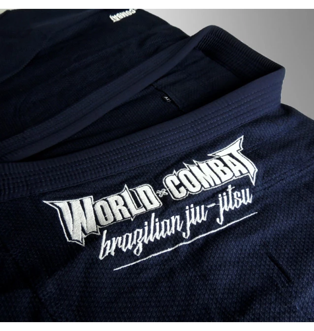 Jaleco (Wagui) World Combat BJJ - Azul Marinho