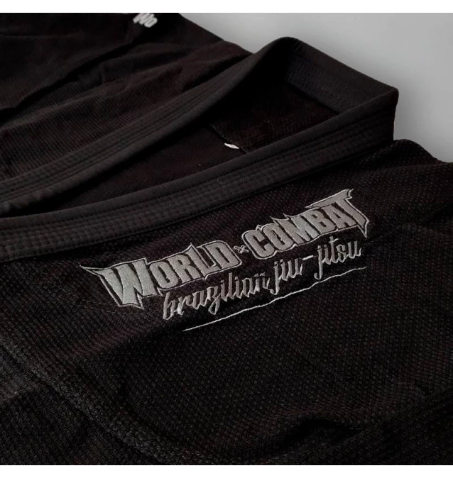 Jaleco (Wagui) World Combat BJJ - Preto
