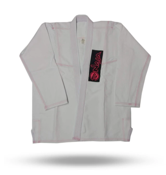 Jaleco (Wagui) Feminino - Branco e Rosa