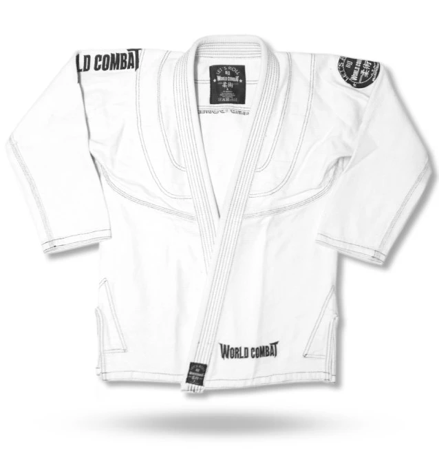 Wagui (Jaleco) World Combat New Let's Roll - Branco e Preto