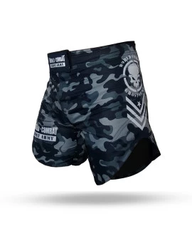 Fight Short World Combat Ghost Army - Camuflado Chumbo