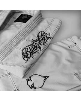 Kimono Black Ace Player - Branco e Preto