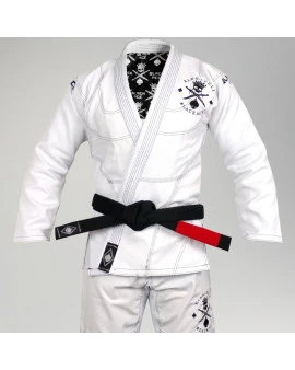 Kimono Black Ace King Skull - Branco