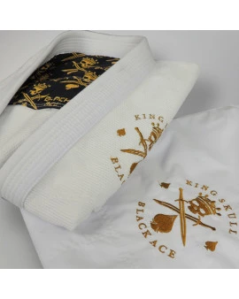 Kimono Black Ace King Skull - Ice/Gold