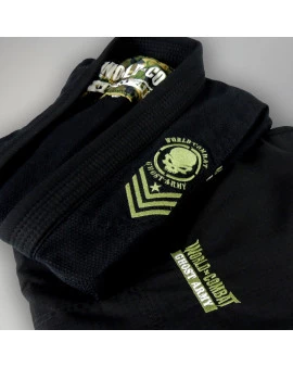 Kimono World Combat Ghost Army - Preto e Verde