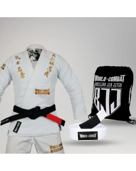 Kit: Kimono World Combat Bushido + Faixa + Mochila